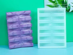 Moule en silicone - Porte-savon strié - 12 x 8,5 cm
