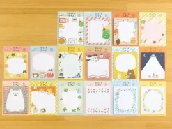 Notes adhésives japonaises - Gâteau et ours gourmand - Watashi-Biyori