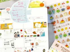 Notes adhésives japonaises - Fleur bleue - Watashi-Biyori
