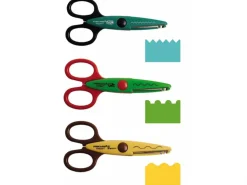 Pack 3 ciseaux cranteurs Fiskars - ondulé, cranté , timbre