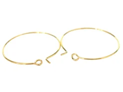 Paire de boucles d'oreilles créoles 25 mm - Doré