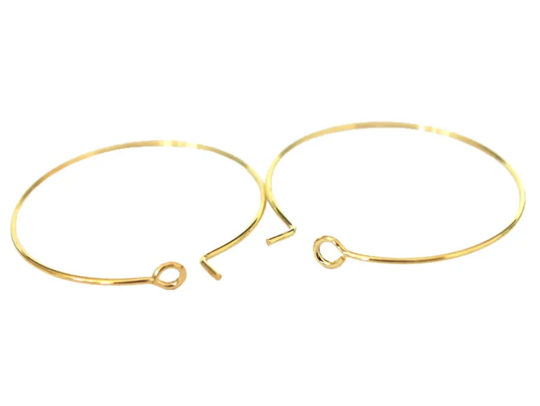 Paire de boucles d'oreilles créoles 25 mm - Doré
