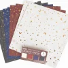 Papier design 8 feuilles, motif scintillant
