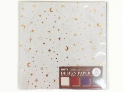 Papier design 8 feuilles, motif scintillant