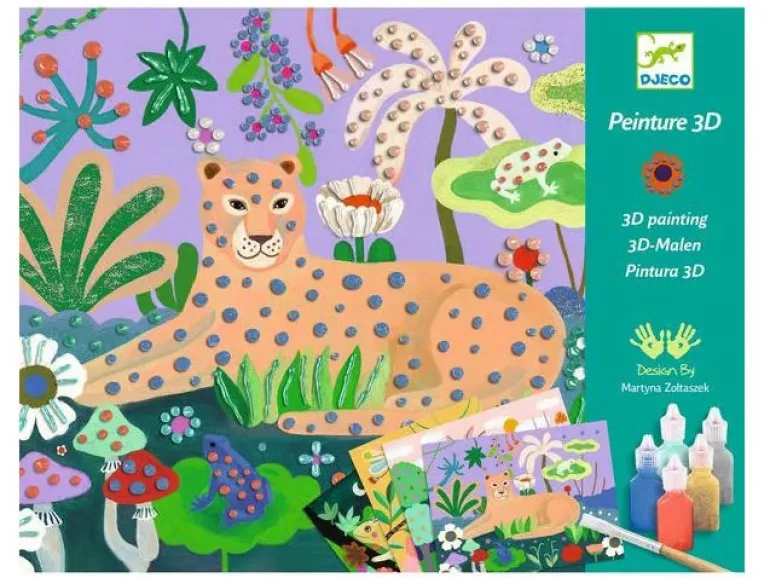 Peinture 3D Forêt tropicale - Djeco