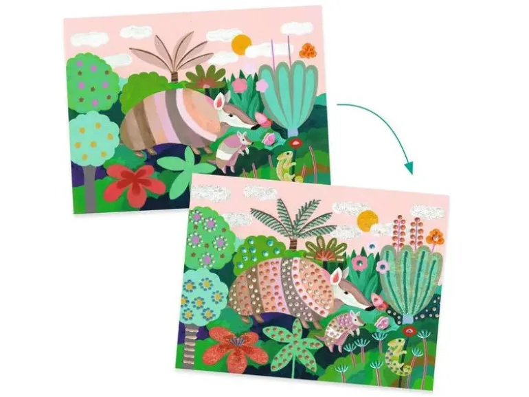 Peinture 3D Forêt tropicale - Djeco