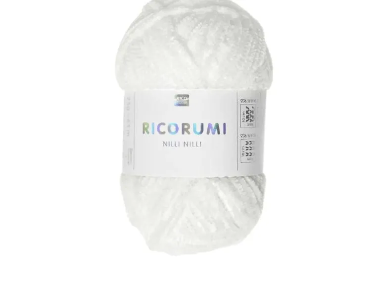 Pelote Nilli Nilli Ricorumi 25g - Blanc 001