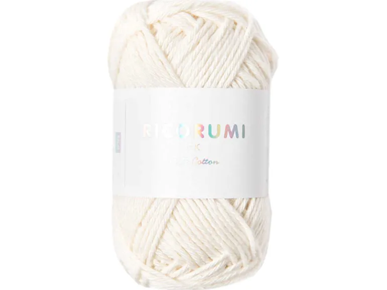 Pelote Ricorumi coton DK - Crème (02)