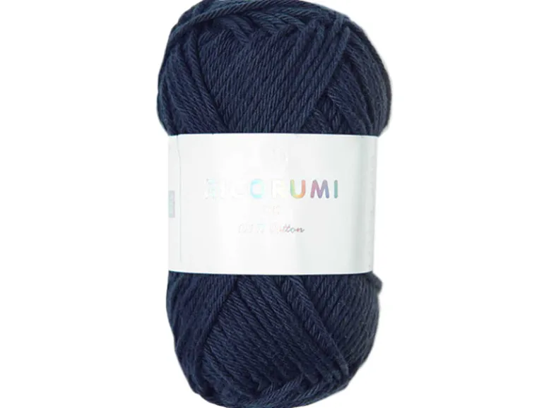 Pelote Ricorumi coton DK - Bleu marine (36)