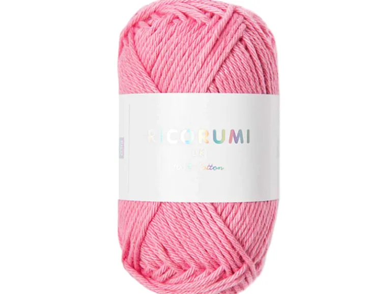 Pelote Ricorumi coton DK - Rose bonbon (12)