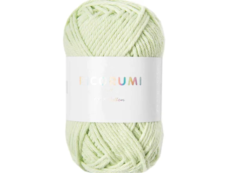 Pelote Ricorumi coton DK - Vert pastel (45)