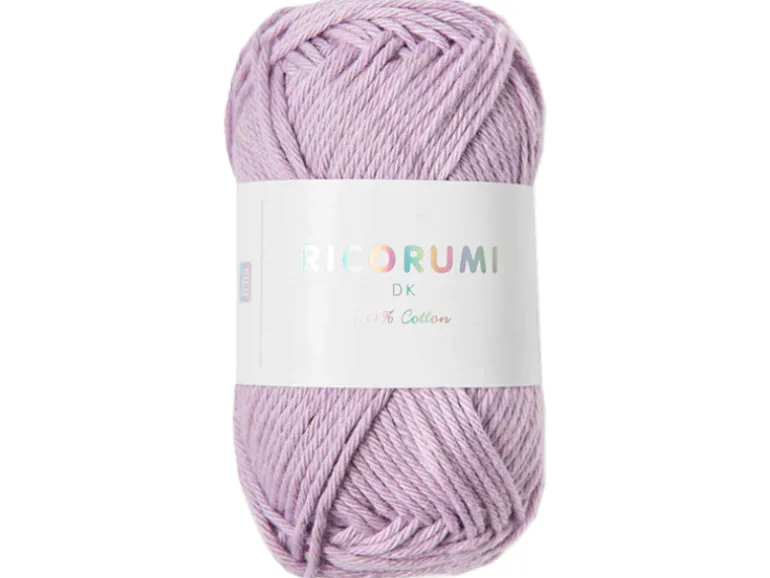 Pelote Ricorumi coton DK - Lilas clair (17)