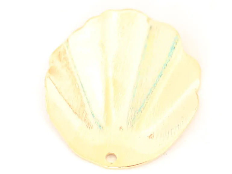 Pendentif coquillage 30 mm - doré à l'or fin