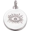 Pendentif flash argent 925 – Oeil scintillant