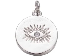 Pendentif flash argent 925 – Oeil scintillant