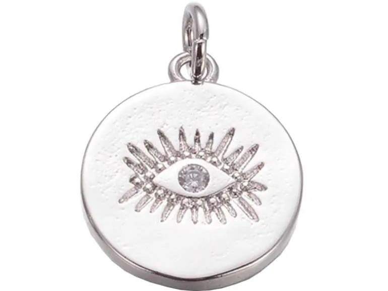 Pendentif flash argent 925 – Oeil scintillant