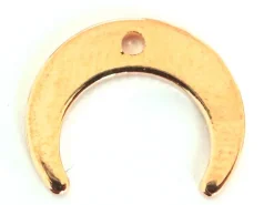 Pendentif lune - doré à l'or fin