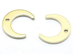 Pendentif lune - doré à l'or fin
