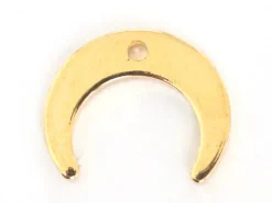 Pendentif lune - doré à l'or fin