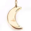 Pendentif lune - doré à l'or fin 18k sans nickel - 8 mm