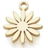 Pendentif mini paquerette - doré à l'or fin