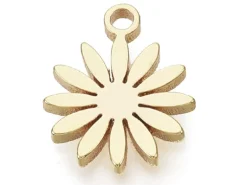 Pendentif mini paquerette - doré à l'or fin
