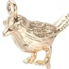 Pendentif oiseau - doré à l'or fin