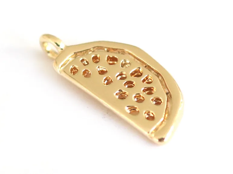 Pendentif pastèque - doré à l'or fin