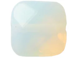 Perle à facettes carré - Opalite - 8 x 8 mm