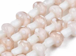 Perle champignon - Rose et blanc