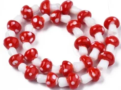 Perle champignon - Rouge et blanc
