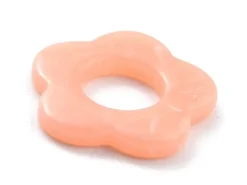 Perle fleur opaque - Pêche
