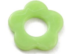 Perle fleur opaque - Vert
