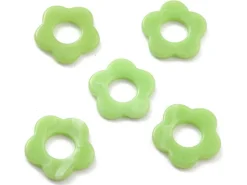 Perle fleur opaque - Vert