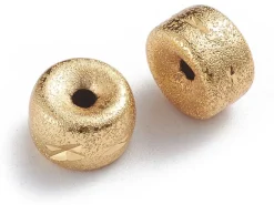 Perle intercalaire pour bijoux dorée - 10 x 6 mm
