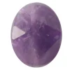 Perle naturelle à facettes ovale - Amethyste - 10 x 8 mm