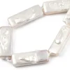 Perles de culture - Rectangle - 18 x 7 mm