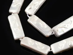 Perles de culture - Rectangle - 18 x 7 mm