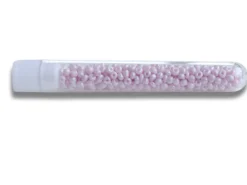 Perles de rocailles en tube - Lilas poudré - 2 mm