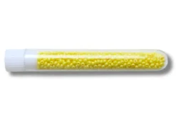 Perles de rocailles en tube - Jaune poussin - 2 mm