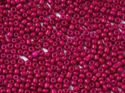 Perles de rocailles en tube - Framboise Mat - 2 mm