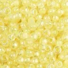 Perles de rocailles en tube - Jaune Lustre Transparent - 2 mm