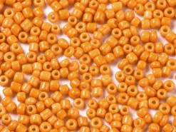 Perles de rocailles en tube - Orange Melon - 2 mm