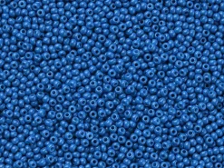 Perles de rocailles en tube - Bleu Océan - 2 mm