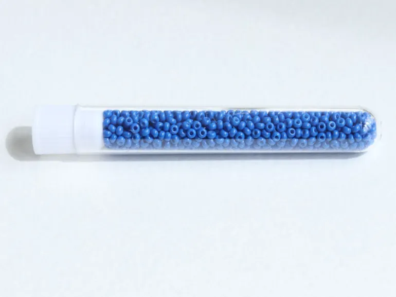 Perles de rocailles en tube - Bleu Océan - 2 mm
