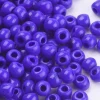 Perles de rocailles en tube - Cobalt - 2 mm