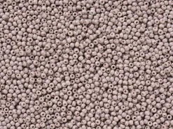 Perles de rocailles en tube - Taupe clair - 2 mm