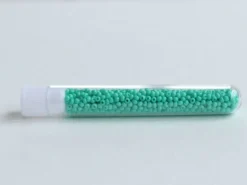 Perles de rocailles en tube - Vert Lagon - 2 mm