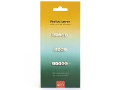 Perles lettres 3 mots pour bracelet à personnaliser - Enjoy, Your et Life