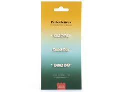 Perles lettres 3 mots pour bracelet à personnaliser - Vamos, A la et Playa